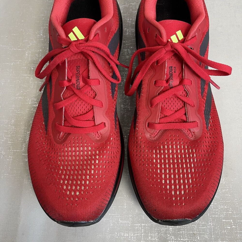 Adidas Supernova Rise Running Shoes Sneakers Red Men's Size 13 M - Picture 3 of 16